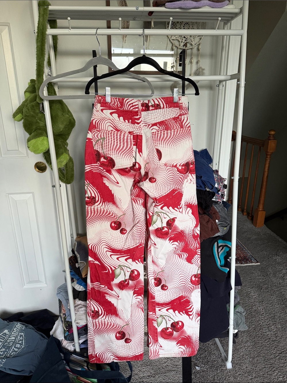 Jaded London cherry swirl print slouchy boyfriend jeans sz 28 - Picture 4 of 4